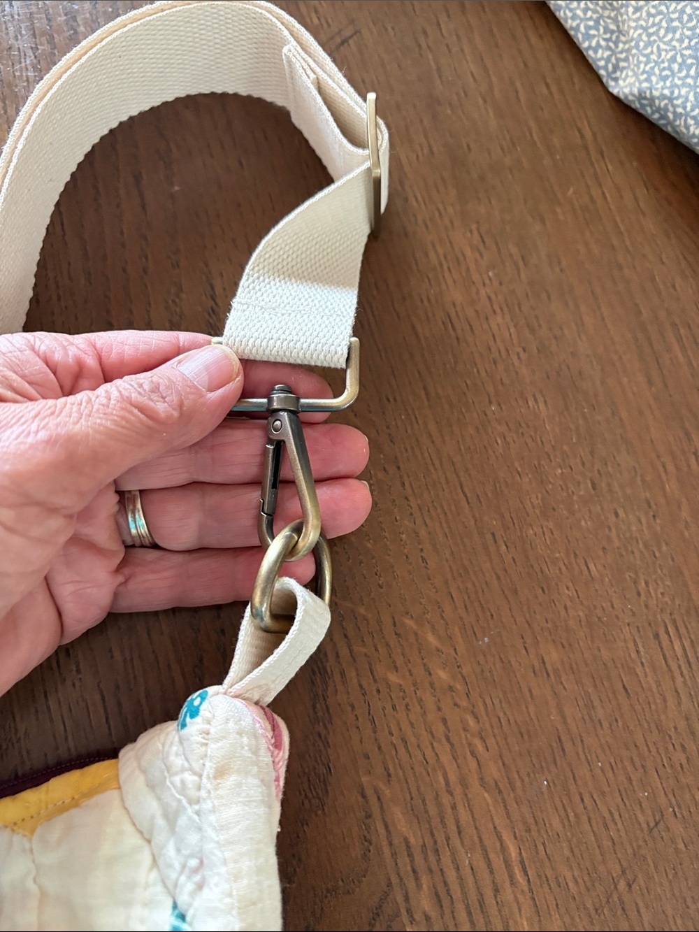 Handmade from Vintage Quilt Patchwork Crossbody/Bumbag cottage core - Picture 10 of 15